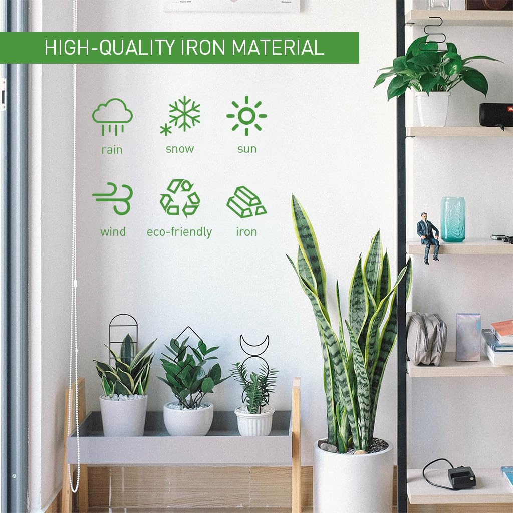 HASTHIP® Metal Trellis for Climbing Plant - 4Pcs Trellis for Potted Plants - Creeper Plant Support Decorative - Climbing Trellis for Plant Pots - Outdoor/Indoor Vines Plant Trellis for Flower Pot