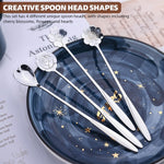 HASTHIP Coffee Spoon Set for Kitchen and Desserts featuring 8pcs 18cm Silver Stainless Steel Design