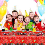 HASTHIP Kids Birthday Party Superhero Set for Tableware with 81 pcs Plates and Cups | Easy Cleanup Supplies