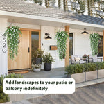 HASTHIP Artificial Hanging Plants for Home Decor featuring UV Resistant Eucalyptus Vines 30.7 in | Easy Care Greenery