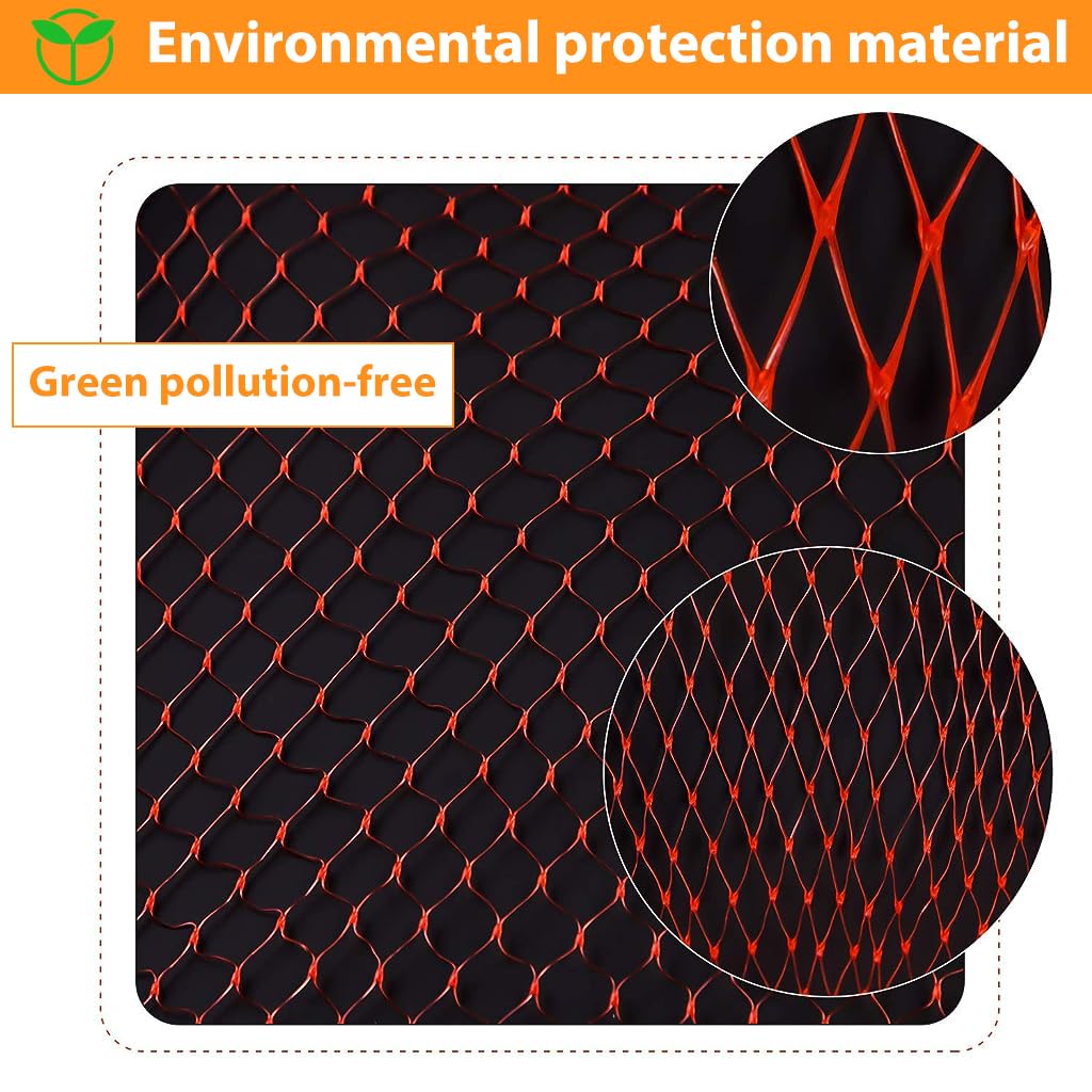 HASTHIP Hanging Watermelon Nets Bags for Trellis with Drawstring Closure 40CM 100pcs | Reusable Polypropylene Fruit Hammock