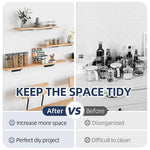 HASTHIP® Paquete de 2 soportes para estantes flotantes