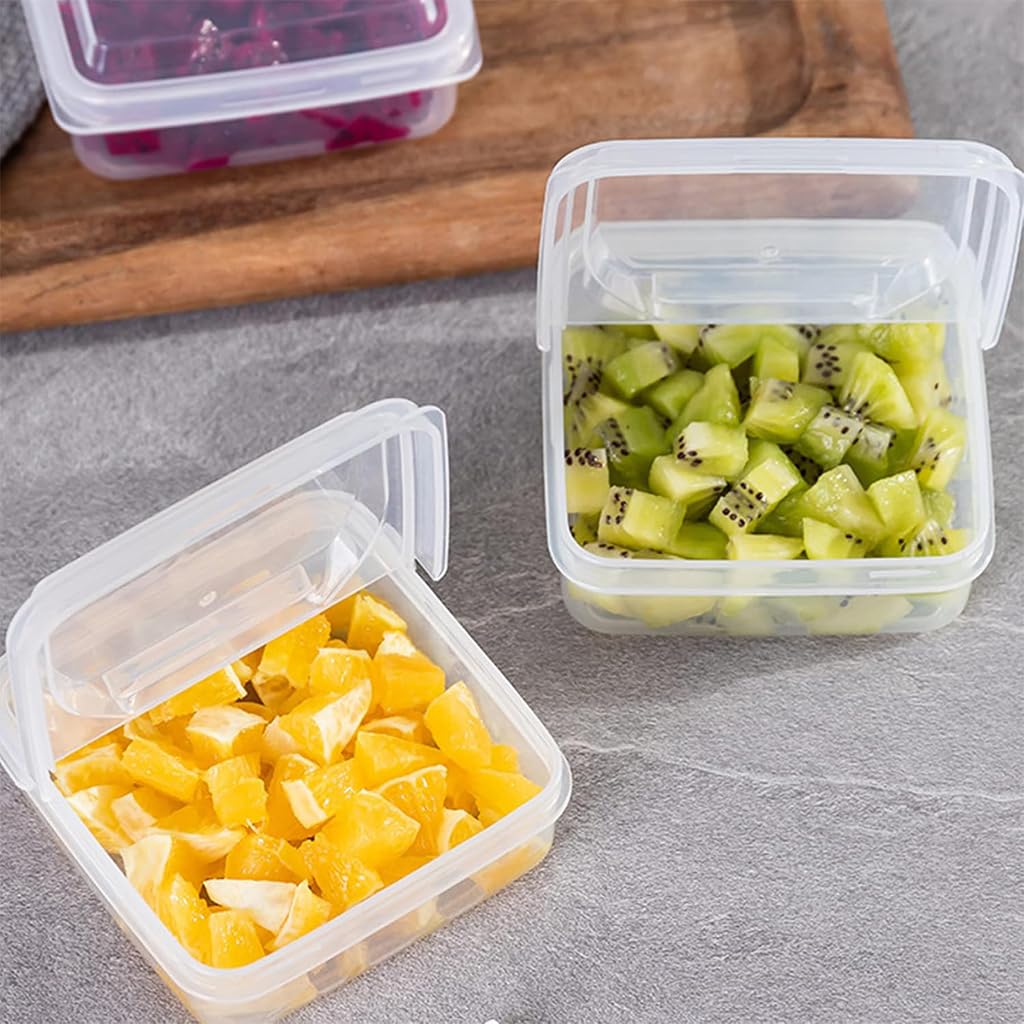 HASTHIP Cheese Storage Containers for Fridge featuring Airtight Flip‑Up Seal Lids 3.9×3.9 in | BPA‑Free Plastic 2 Pack
