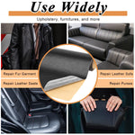 HASTHIP® Leather Repair Patch, 78"x17" Leather Repair Patch Tape Kit, Self Adhesive Leather Repair Kit Tape DIY for Car Seat Sofa Jackets Couches Chair, Black