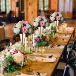 HASTHIP Tabletop Metal Wedding Flower Vase for Centerpieces with 16.5 in Height and Round Base | Luxury Golden Decor for Dining Table and Party