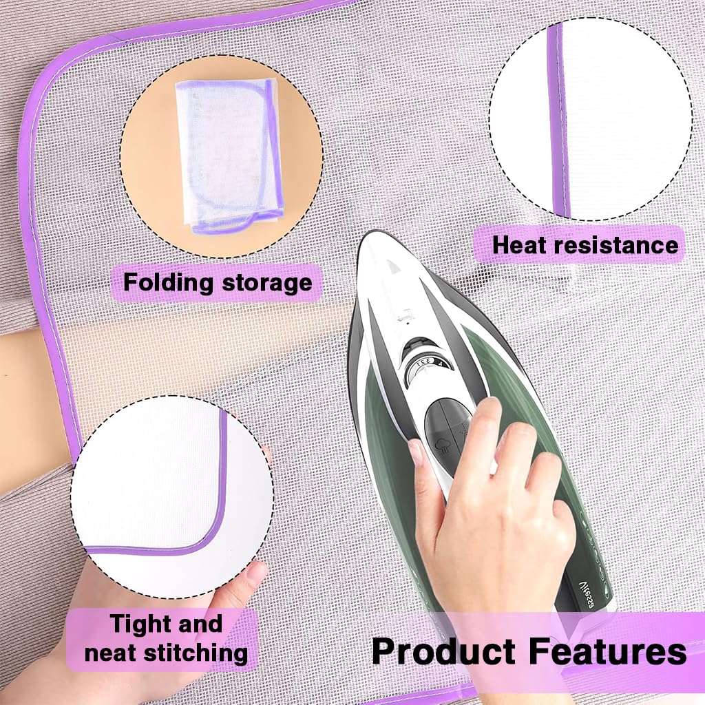 HASTHIP Protective Ironing Mesh for Clothes with See Through Heat Resistant Design 60x40cm | Reusable Washable Pressing Cloth