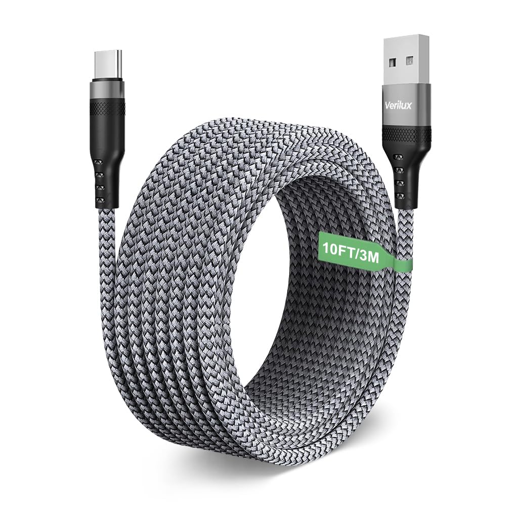 Type C Charging Cable 62W 3.1A Fast Charging Cable 10Ft Long Type C Charging Cable Data Cable Support