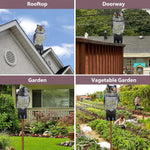 HASTHIP® Bird Repellent Devices Outdoor - Bird Scare Devices - Bird Deterrents for Outside - 360 Degree Rotating Head - Owl Decoys to Scare Birds - Squirrel&Pigeon Deterrent - Suitable for Garden&Yard
