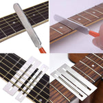 HASTHIP Fret End File for Guitar Repair with 7.2 in Anti Slip Handle and 2 Fret Guards | Stainless Steel Tool for Electric and Acoustic Guitars