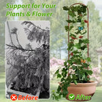 HASTHIP Garden Trellis for Climbing Plants 28cm x 153cm featuring Butterfly and Bird Cast Iron Design