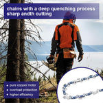 HASTHIP Chainsaw Replacement Chain for 18in Gas Saws with 62 Drive Links and Low Kickback Design