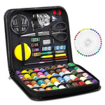 HASTHIP Sewing Kit for Home and Travel with 126pcs Accessories and 30 Cotton Threads | Portable PU Case