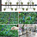 HASTHIP Garden Drip Irrigation Kits for Flower Beds and Lawns featuring 4 Way Nozzle 10 pcs