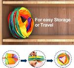 HASTHIP® Túnel para Gatos Interior y Exterior,Juguete Interactivo para Mascotas,Túnel Plegable y Espacioso con Ventanas Cama de Juego Gatos Gatitos Cachorros Conejos (2 Vías)