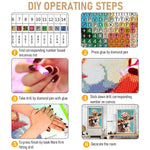 HASTHIP Diamond Painting Kit for Adults and Kids with Full Drill 30 x 40cm Canvas | 3 PCS Set