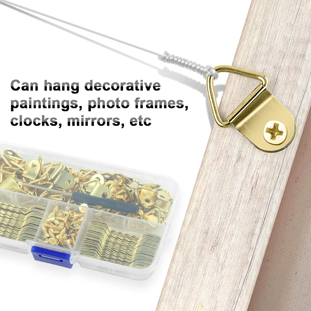 HASTHIP Picture Frame Hanging Kit for Wall Mounting Artworks with 251 pcs & Screwdriver