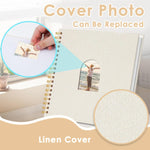 HASTHIP Photo Album Scrapbook for Memories with 40 Blank Pages and Spiral Hardcover | 10 Inch DIY Gift Book
