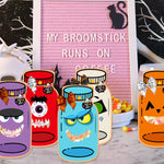 HASTHIP Halloween Treat Bag Fillers for Trick or Treat with 18 Sets 9 Designs | Paper Candy Pouches