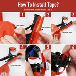 HASTHIP Plant Tying Tape for Garden and Greenhouse Use with 6 Rolls 98 ft Each | PE UV‑Resistant Material