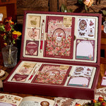 HASTHIP Vintage Journal Kit for Scrapbooking and Gifting with 67 Pcs Set | Fairytale Garden Theme