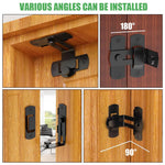 HASTHIP Door Latch Lock for Home and Barn featuring 90 Degree Sliding Mechanism | 2 Pack 304 Stainless Steel