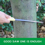 HASTHIP® Gardening Hand Saw Fine 13.9 Inches Wooden Handle Hand Saw Heavy Duty Steel Hand Saw Rugged Triple Razor Tooth Utility Hand Saw for Woodworking, Gardening