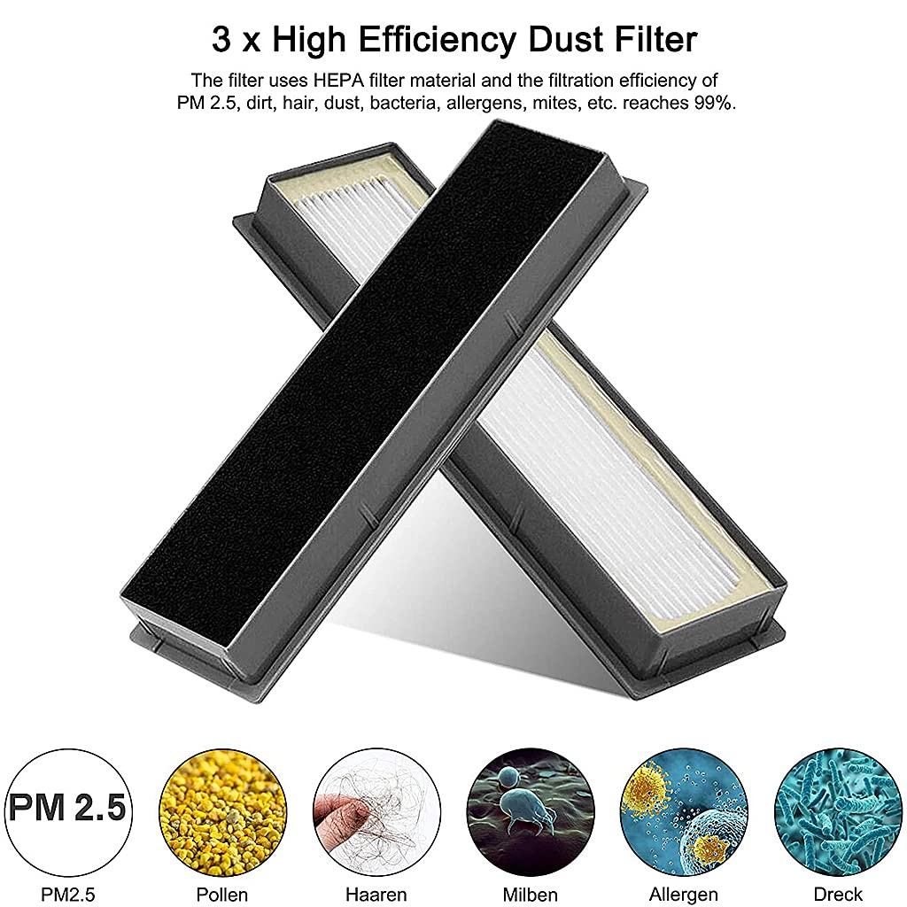 HASTHIP Replacement Accessory Kit for Ecovacs Deebot Ozmo 920 and 950 | 8 Pcs with Main and Side Brushes