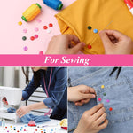 HASTHIP Sewing Buttons for DIY Crafts featuring Dual Hole 11mm Resin Mix Colors | 350pcs