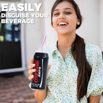 HASTHIP Silicone Can Sleeve Covers for 500ml Cans featuring Zip Top Design | Set of 3
