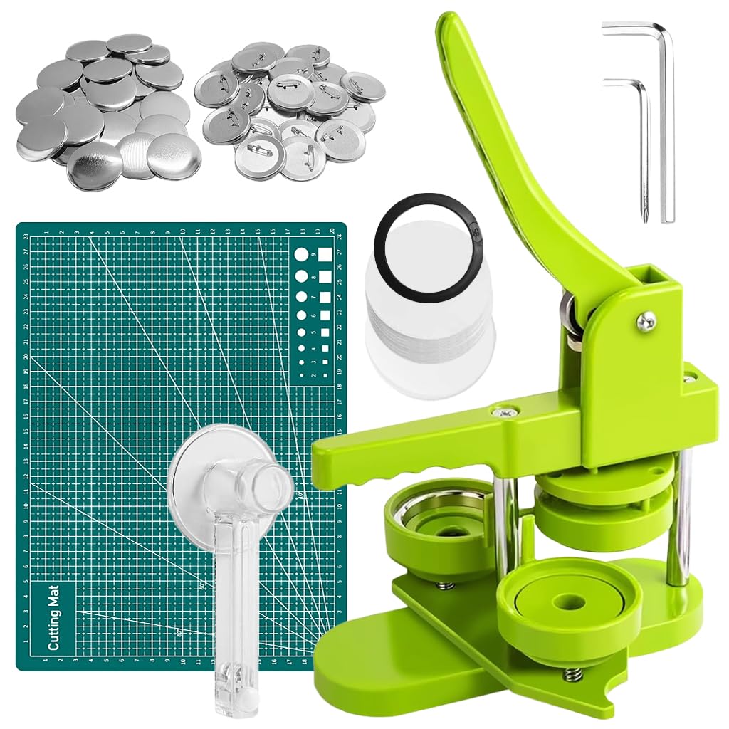 HASTHIP Badge Making Machine 58mm for DIY Crafts with Circle Cutter & 100Pcs Kit | Ideal for Beginners
