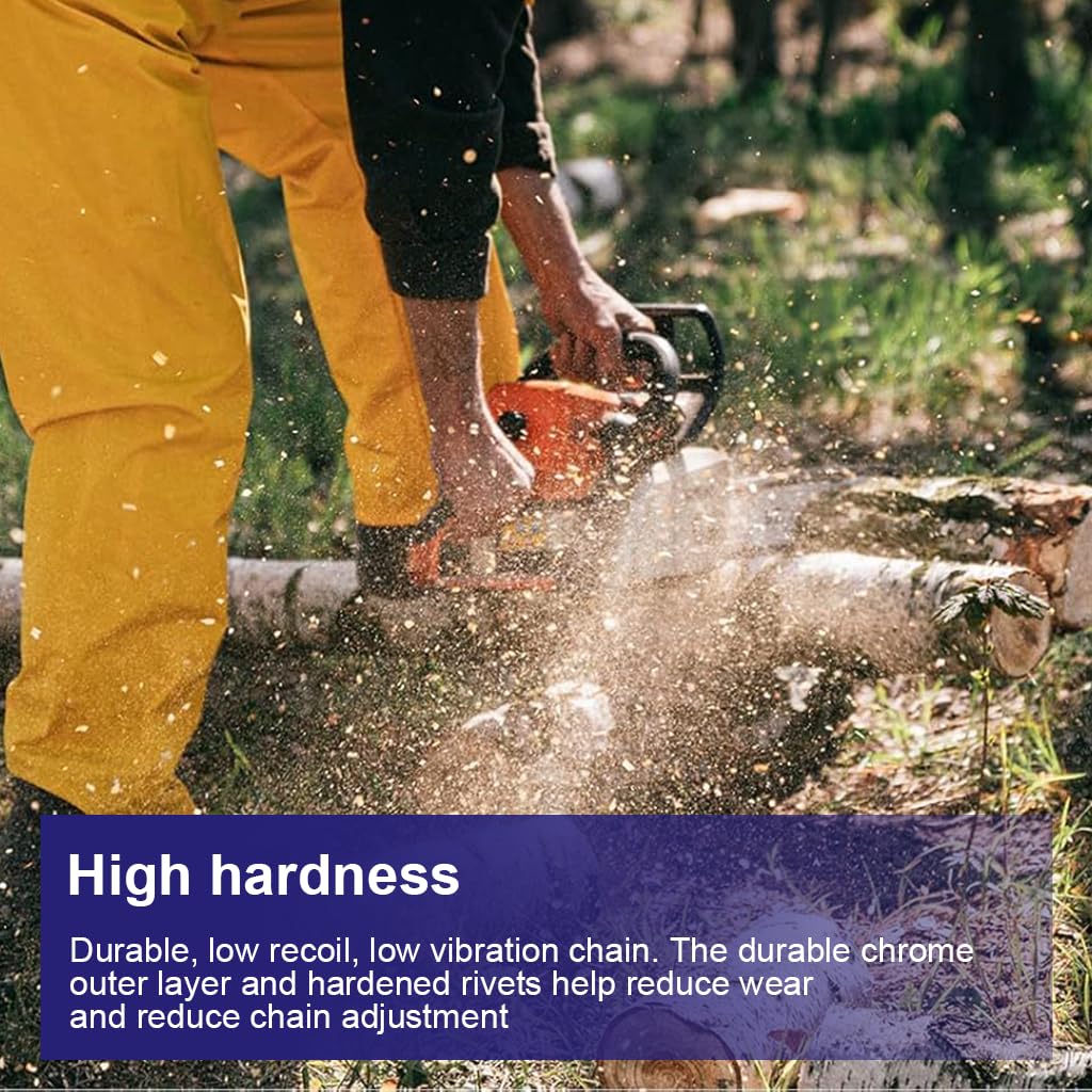 HASTHIP Chainsaw Replacement Chain for 18in Gas Saws with 62 Drive Links and Low Kickback Design