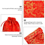 20pcs Drawstring Bag Pouches, Gift Bags Red Drawstring Bag, Small Party Favor Gift Bags Red Drawstring Burlap Bags for Christmas, Wedding Favors, DIY Craft Bags