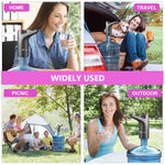 HASTHIP Automatic Water Dispenser Pump for Home and Office with Dual Switch Buttons | USB Rechargeable 1200mAh Battery and BPA Free Silicone Tube