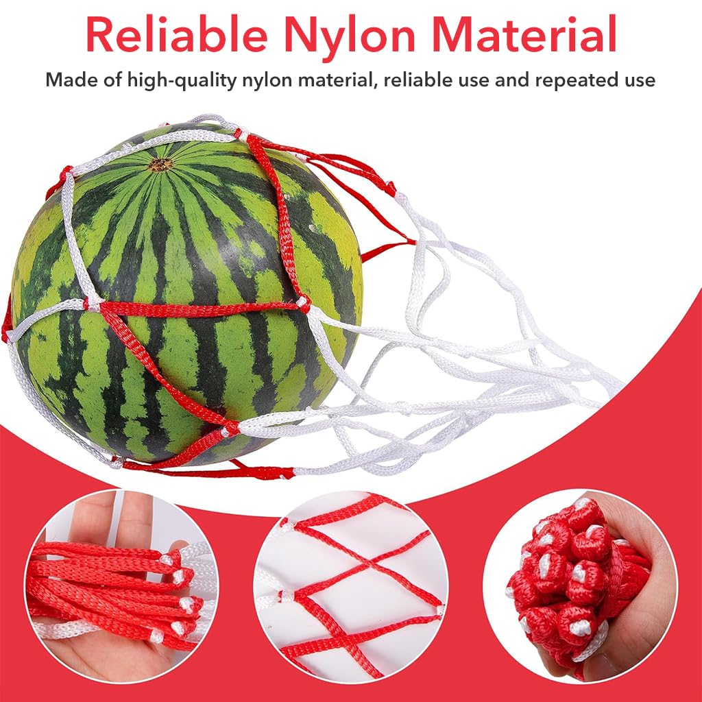 HASTHIP® 30pcs Melon Mesh Net Watermelon Net Watermelon Pouch Fishing Mesh Bag Drawstring Watermelon Net Fruit Mesh NetPoultry Mesh Net