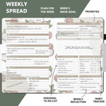 HASTHIP A5 Weekly Planner for Goal Setting and Productivity with Habit Tracker | 120 Sheets
