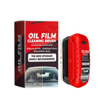 HASTHIP® Cepillo Limpiador de Película de Aceite 2 en 1 para Automóvil con Esponja y Tapa,Limpiacristales Antirayas con Detergente Integrado para Parabrisas,Ventanas y Espejos Portátil