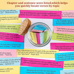 HASTHIP Quran Quotes Jar with 90 Color Coded Verse Cards for Emotional Guidance & Daily Inspiration