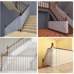 HASTHIP® Red de Seguridad para Bebés en Balcón y Escaleras,Malla Protectora de Barandilla Ajustable,25 Cuerdas y 15 Hebillas Tejido Resistente Lavable Impermeable para Interior Exterior