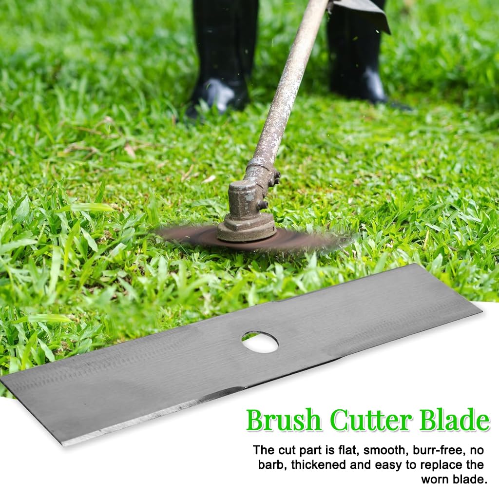 HASTHIP Metal Lawn Mower Saw Blades 12 inch for Efficient Grass Cutting | Stainless Steel Replacement Set of 2