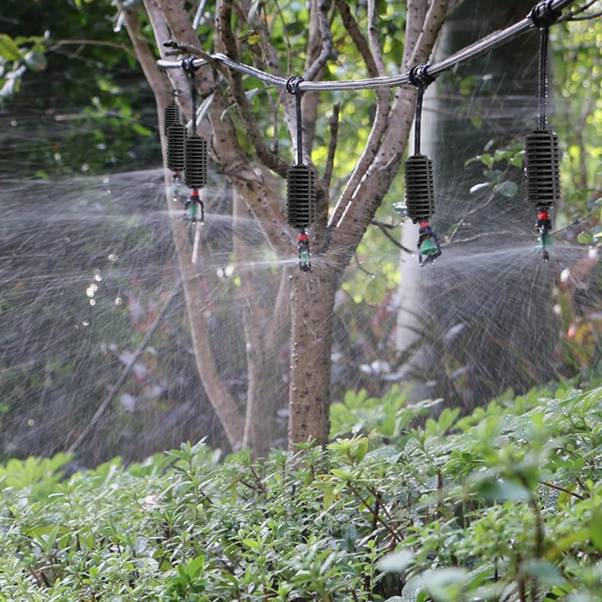 HASTHIP® 10Pcs Hanging Sprinklers23.6 inches Suspended Sprinkler Hanging Rain Fall Sprinkler Rotary Sprinkler Irrigation System Over Head Line Sprinklers for Greenhouses, Garden