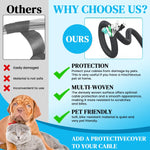 HASTHIP Cable Protector for Home and Office with Hook and Loop Closure 6.6ft Nylon Sleeve | 70mm Wide Pet Proof Cord Guard