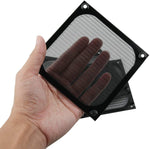 HASTHIP 120mm Fan Filter Dust Guard for PC Case with Wave-Folded Mesh | Aluminum Alloy & Black Stainless Steel