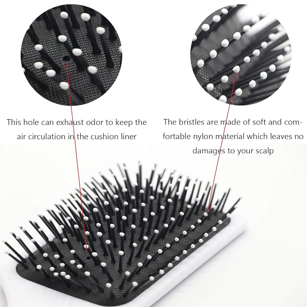 HASTHIP® Hair Brush, Pink Unicorn Hair Brush with Ball-tipped Nylon Bristle