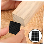 HASTHIP® 30PC Chair Leg Floor Protector, Self Adhesive Non-Slip Square Black Furniture Pads Balance Chair Leg Pads Anti Scratches Reduce Noise for Floor Protection, Hardwood, Tile, Marble