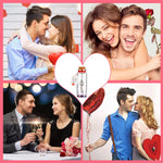 HASTHIP Mini Decorative Jar for Valentine and Anniversary Gifts featuring Cork Stopper | 22x60mm Glass Bottle with Key and Message Card