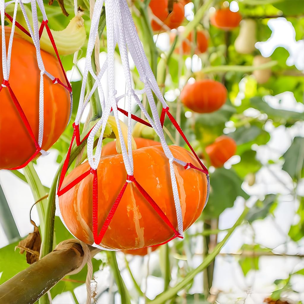 HASTHIP® 30pcs Melon Mesh Net Watermelon Net Watermelon Pouch Fishing Mesh Bag Drawstring Watermelon Net Fruit Mesh NetPoultry Mesh Net