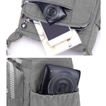 HASTHIP® Bolso bandolera para mujer, impermeable, de nailon, multicapa