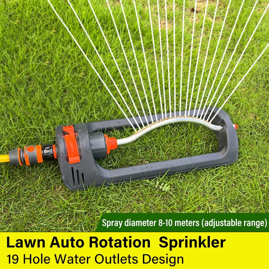 Garden Sprinker for Garden Agriculture Watering, 180° Auto Irrigation Sprinkler Adjustable Irrigation Angle Sprinkler, Gardening Watering Systems for Outdoor Grass Garden Yard Lawns