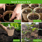 HASTHIP Nursery Seedlings Peat Pots for Garden Starters with Drainage Holes 20pcs | Organic Paper Pulp Biodegradable Cups
