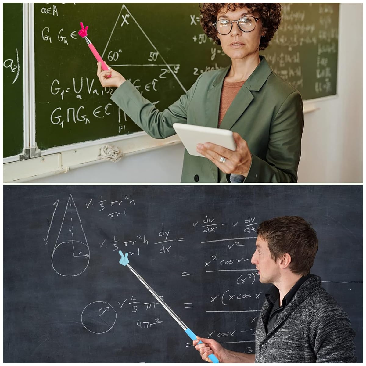 Telescopic Teacher Pointer Stick Finger Reading Guide Stick Whiteboard Pointer for Student Classroom Preschool Teaching Tools Telescopic Teacher Pointer Stick Finger Reading Guide Stick Whiteboard Pointer for Student Classroom Preschool Teaching Tools